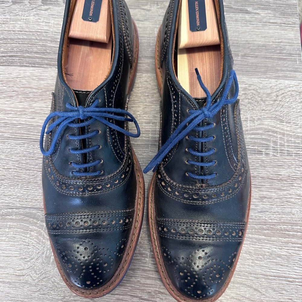 Classic Black Leather Brogues
